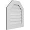 Ekena Millwork Octagonal Top Surface Mount PVC Gable Vent: Functional, w/ 3-1/2"W x 1"P Standard Frame, 22"W x 24"H GVPOT22X2401SF - alternate 3
